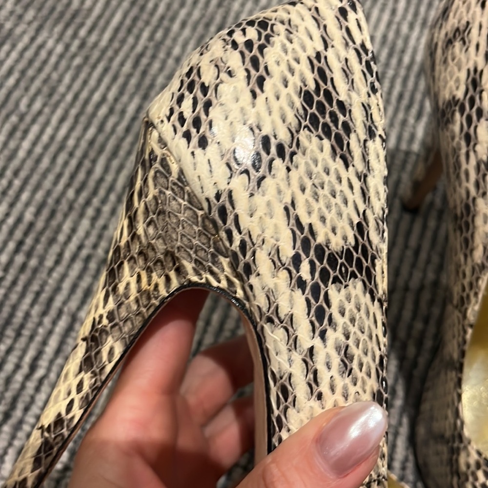 Dolce Vita Platform Animal Print Python Snakeskin… - image 7